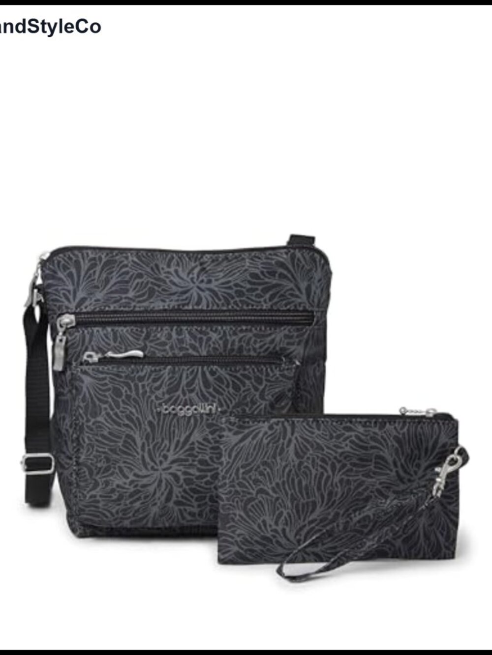 Small Lightweight Water-Resistant Nylon Travel Crossbody Bag